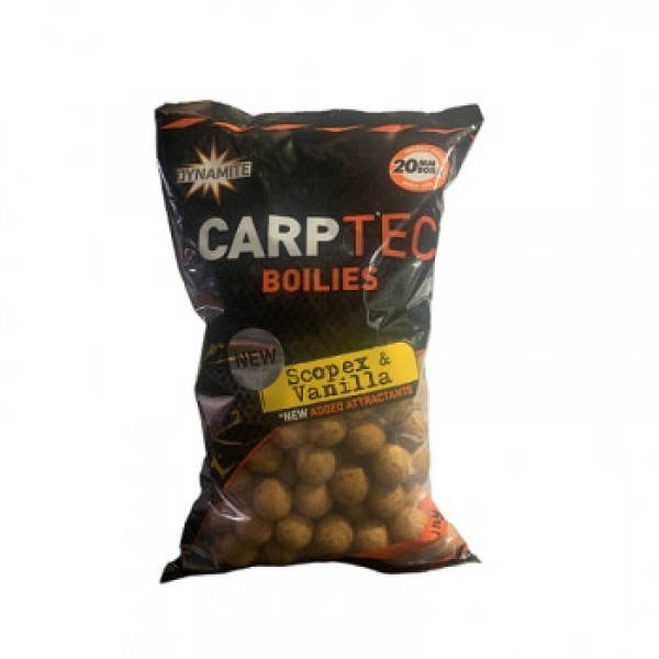 Boilies Dynamite Baits Carp-Tec Scopex & Vanilla 15mm Boilie 1.8kg