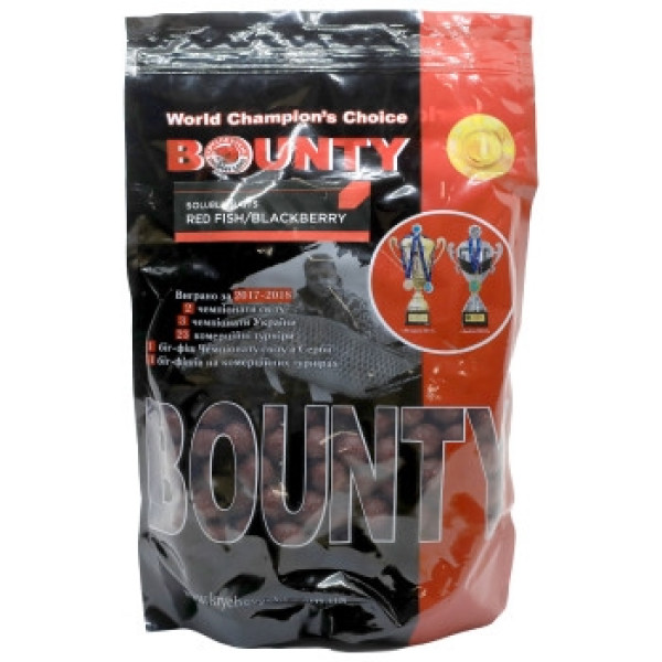 Bounty Redfish/Blackberry 24mm soluble groundbait boilies, 0.8kg