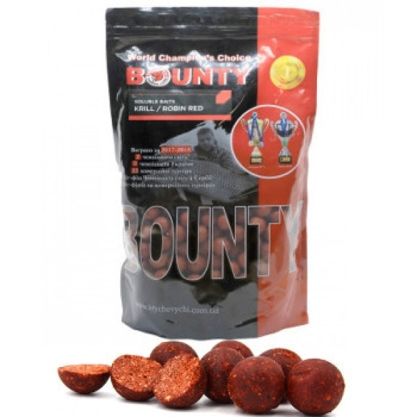 Бойли підгодівельні варені Bounty Krill/Robin Red 20mm 1kg