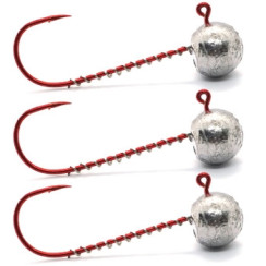 Jig head Red #5/0 20g 3pcs