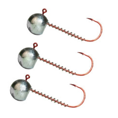 Jig head Red #5/0 7g 3pc