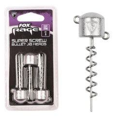 Fox Rage Super Screws Bullet Jig Head 25g 3pcs