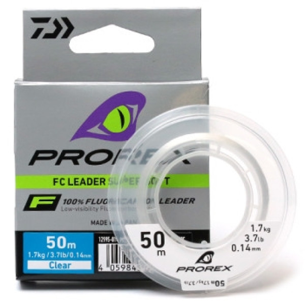 Флюрокарбон Daiwa Prorex FC Leader Super Soft 0.14mm 1.7kg 50m
