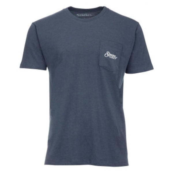 Футболка Simms Two Tone Pocket Tee Navy Heather XL