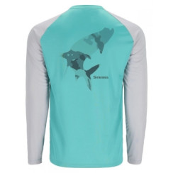Реглан Simms Tech Tee Artist Series Trpn/Sea Brz/Strlg M