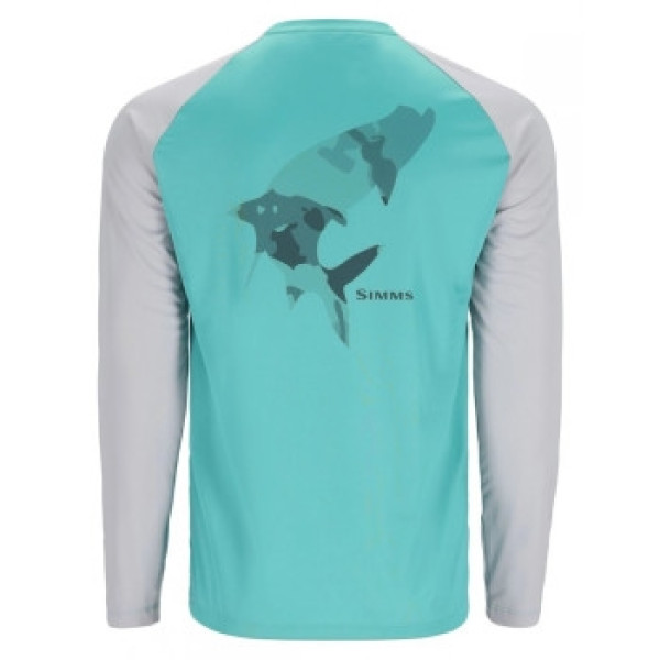 Реглан Simms Tech Tee Artist Series Trpn/Sea Brz/Strlg L