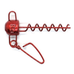 Corkscrew weight Fanatik two loops #red 11g 2pc