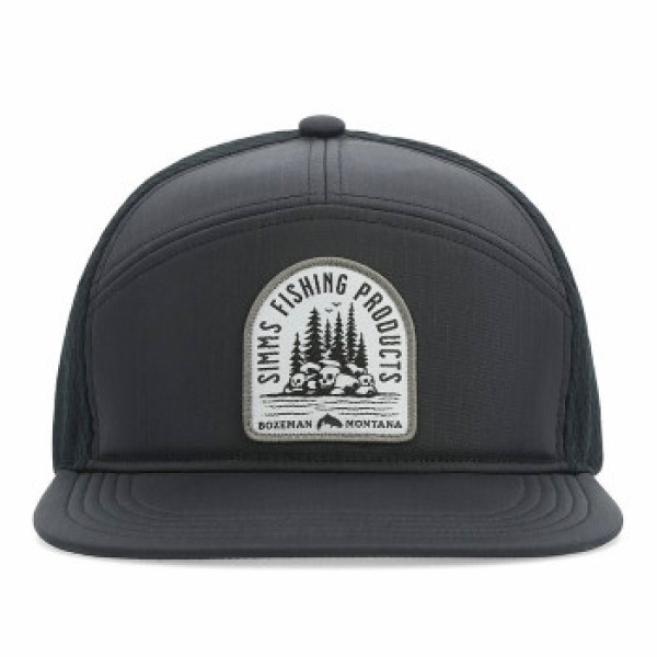 Кепка Simms 7-Panel Tech Trucker Black