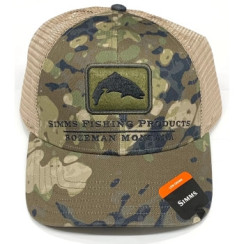 Кепка Simms CBP Trout Icon Trucker River Camo 2.0