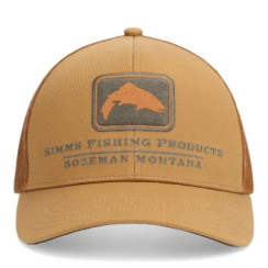 Simms Double Haul Icon Trucker Chestnut Cap