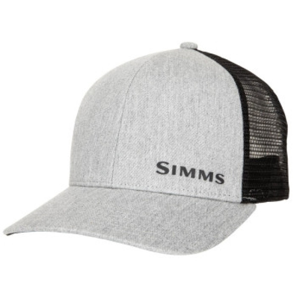 Simms ID Trucker Cap Heather Gray