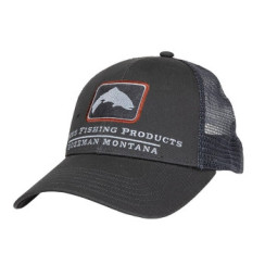 Simms Small Fit Trout Icon Trucker Cap Carbon