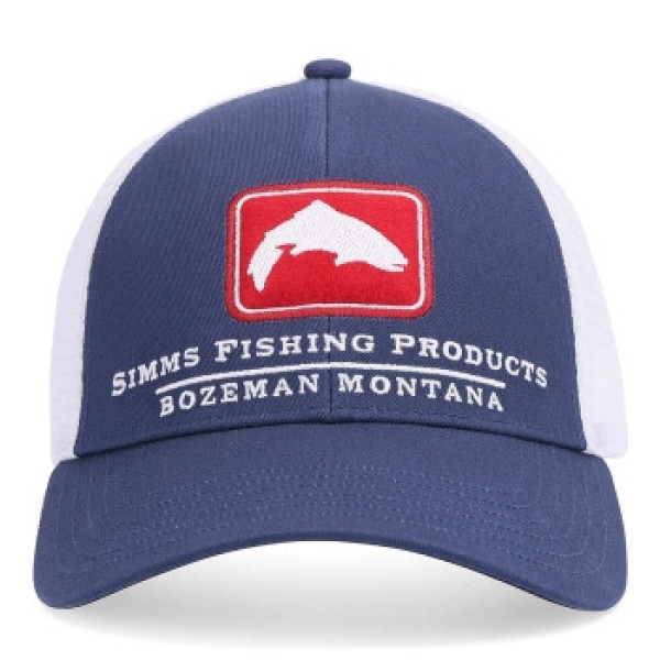 Simms Trout Icon Trucker Americana Cap