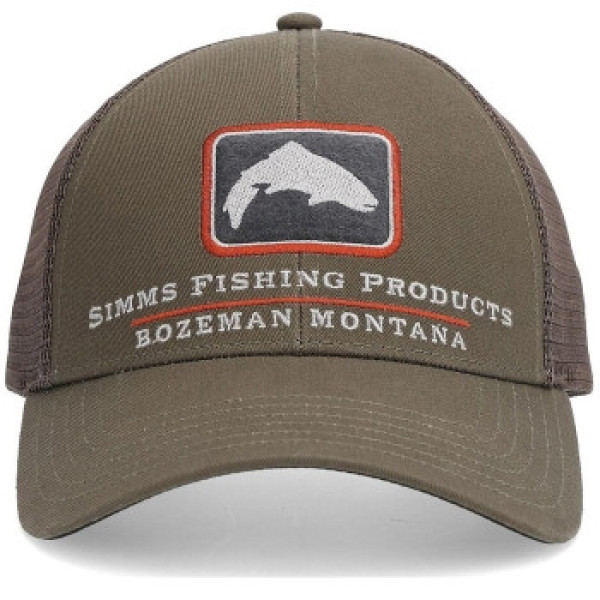 Simms Trout Icon Trucker Hickory Cap