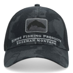 Simms Trout Icon Trucker Regiment Camo Carbon Cap
