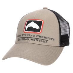 Simms Trout Icon Trucker Tan Cap