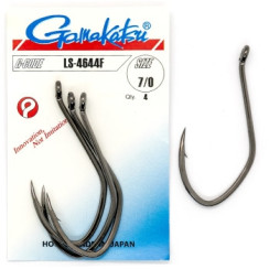 Gamakatsu LS-4644F Black #7/0 Hook, 4 pcs.