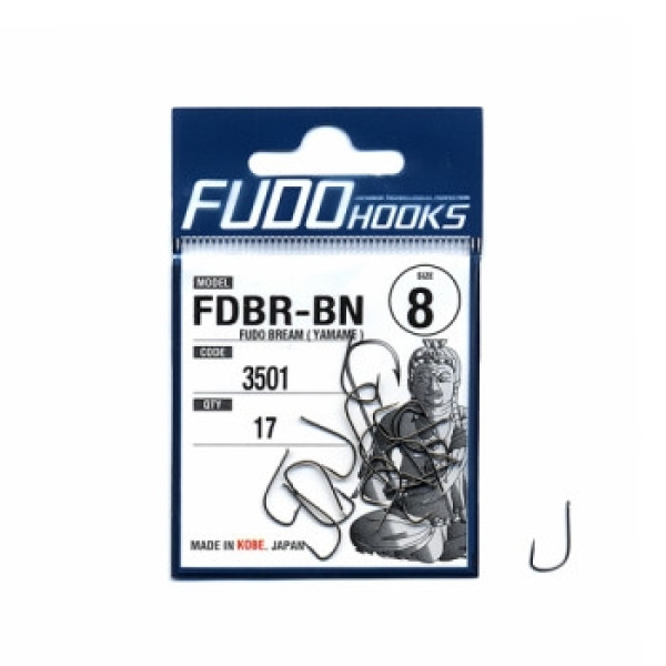 Fudo Bream Yamame Black 8 Hooks