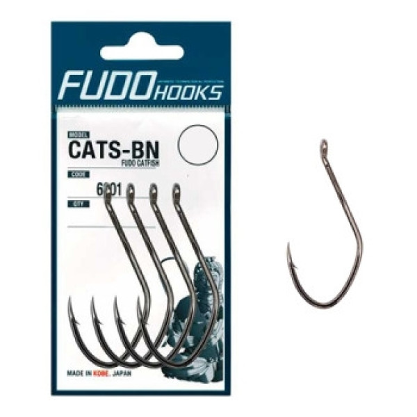 Fudo Catfish Black 4/0 Hooks