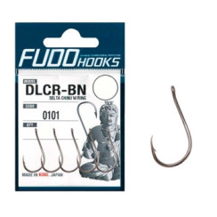 Fudo Delta Chinu Hooks W/Ring Black 4