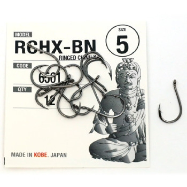 Fudo Ringed Chinu X Black 5 Hooks