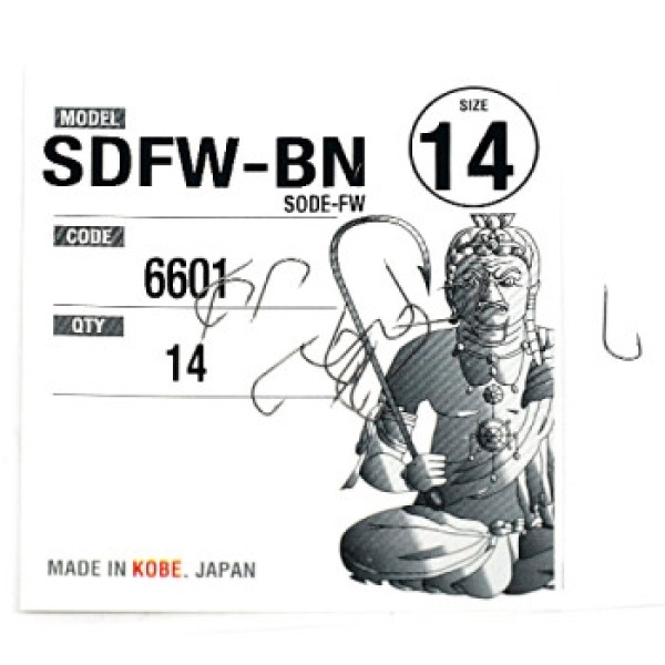 Fudo Sode FW Black 14 Hooks
