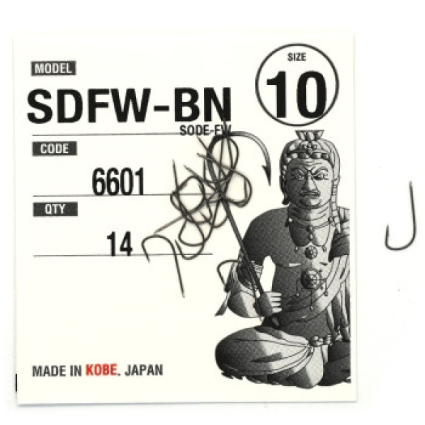 Fudo Sode-FW Black 10 Hooks