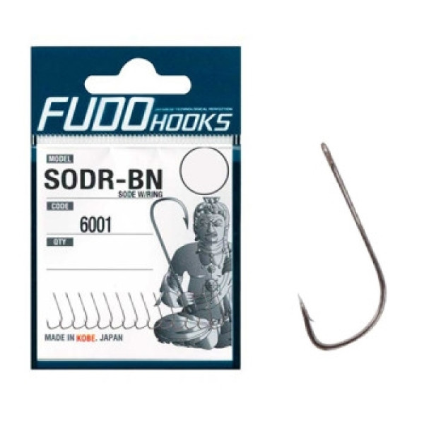 Fudo Sode Hooks W/Ring Red 12