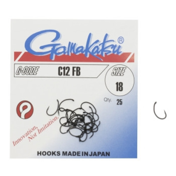 Гачок Gamakatsu C12 Black #18 25шт