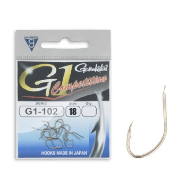 Гачок Gamakatsu Competition G1-102 Bronze #18 15шт