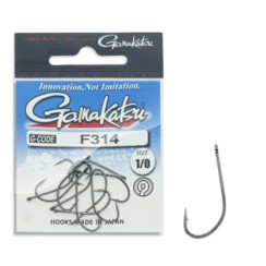 Гачок Gamakatsu F314 Black #1/0 25шт