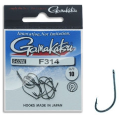 Гачок Gamakatsu F314 N/L Black #4 9шт