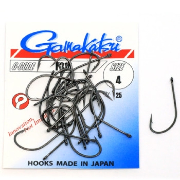 Гачок Gamakatsu F314 Black #4 25шт