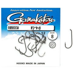 Гачок Gamakatsu F11 N/L Black #8 12шт