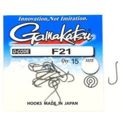 Гачок Gamakatsu F21 Black #6 25шт