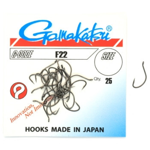 Гачок Gamakatsu F22 Black #10 25шт