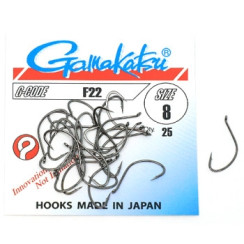 Гачок Gamakatsu F22 Black #8 25шт