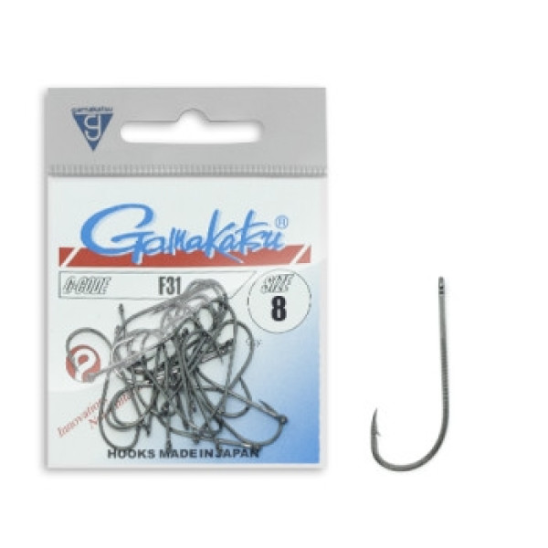Гачок Gamakatsu F31 Black #8 25шт