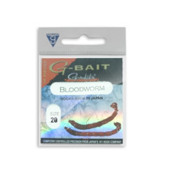 Gamakatsu G-Bait Bloodworm Red #20 Hook, 10 pcs.