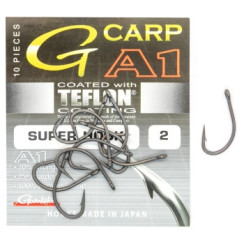 Крючок Gamakatsu A1 G-Carp Super Hook P.T.F.E. coating Grey #2 10шт