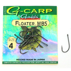 Гачок Gamakatsu G-Carp Floater MB5 Black #4 10шт