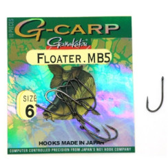 Гачок Gamakatsu G-Carp Floater MB5 Black #6 10шт