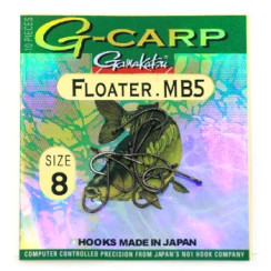Гачок Gamakatsu G-Carp Floater MB5 Black #8 10шт