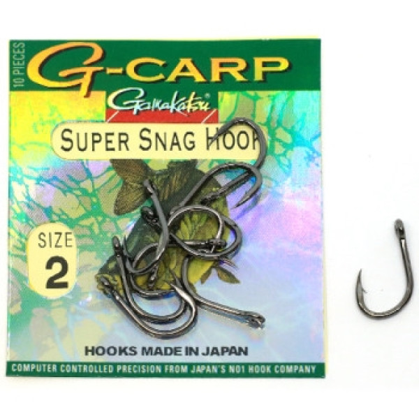 Гачок Gamakatsu G-Carp Super Snag Black #2 10шт