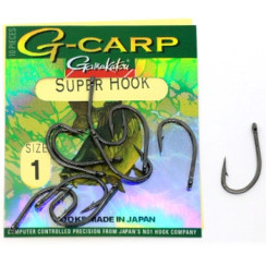 Gamakatsu G-Carp Super Black Hook #1, 10 pcs.