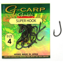 Gamakatsu G-Carp Super Black #4 Hook, 10 pcs.