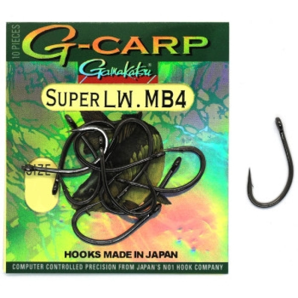 Гачок Gamakatsu G-Carp Pop-Up MB1 Black #1 10шт