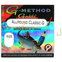 Gamakatsu G-Method Allround Classic G Gold #12 Hook, 10 pcs.