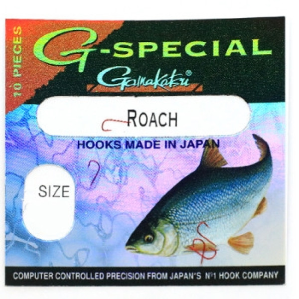 Gamakatsu G-Special Roach Red #20 Hook, 10 pcs.