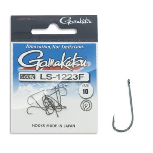 Гачок Gamakatsu LS-1223F N/L Black #10 13шт
